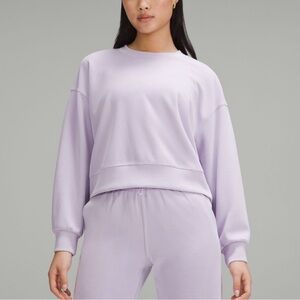 Lululemon Softstreme Perfectly Oversized  Cropped Crew Neck Sweater